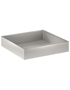 Vaso da giardino Argento 100 x 100 x 20 cm Acciaio Inox 2