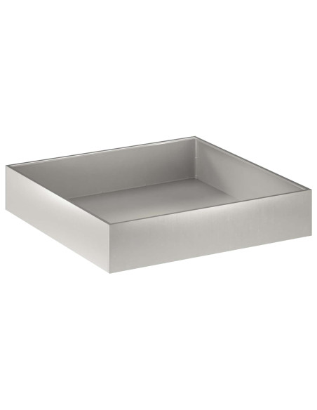 Vaso da giardino Argento 100 x 100 x 20 cm Acciaio Inox
