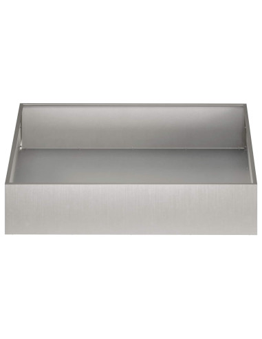 Vaso da giardino Argento 100 x 100 x 20 cm Acciaio Inox