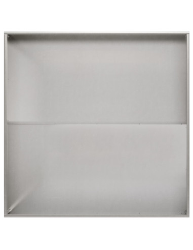 Vaso da giardino Argento 100 x 100 x 20 cm Acciaio Inox