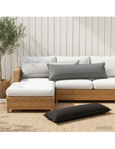 Federa 2 pz HOUTEN Grigio 40 x 145 cm Poliestere
