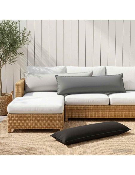 Federa 2 pz HOUTEN Grigio 40 x 145 cm Poliestere