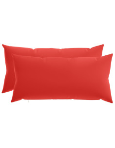 Federa 2 pcs HEERLEN Rosso 40 x 70 cm Poliestere