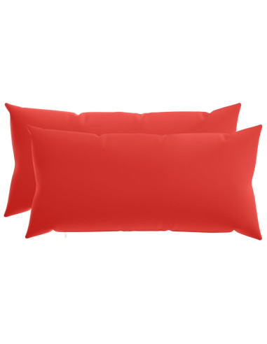 Federa 2 pcs HEERLEN Rosso 40 x 70 cm Poliestere