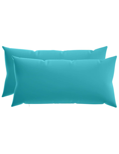 Federa 2 pcs HEERLEN Turchese 40 x 70 cm Poliestere