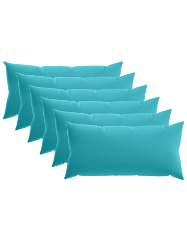 Federa 6 pcs HEERLEN Turchese 40 x 70 cm Poliestere