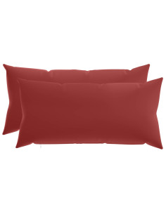 Federa 2 pcs HEERLEN Rosso Vino 40 x 70 cm Poliestere