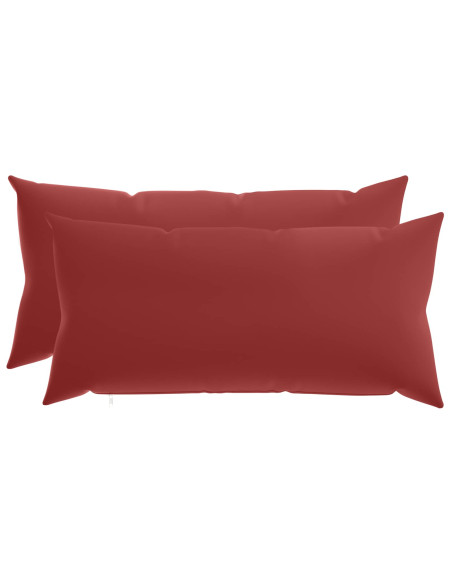 Federa 2 pcs HEERLEN Rosso Vino 40 x 70 cm Poliestere