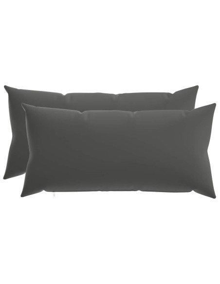 Federa 2 pcs HEERLEN Antracite 40 x 80 cm Poliestere