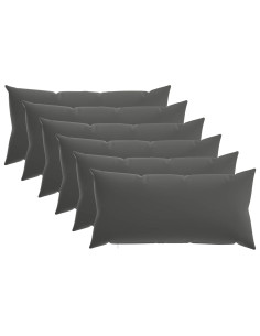Federa 6 pcs HEERLEN Antracite 40 x 80 cm Poliestere