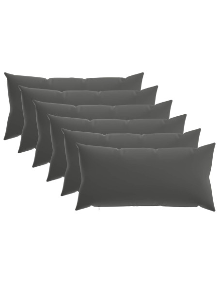 Federa 6 pcs HEERLEN Antracite 40 x 80 cm Poliestere