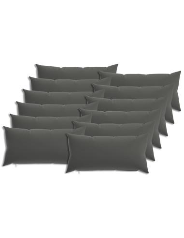 Federa 12 pcs HEERLEN Antracite 40 x 80 cm Poliestere