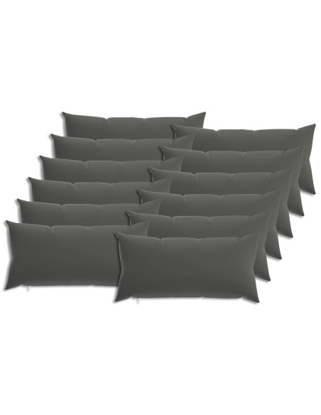 Federa 12 pcs HEERLEN Antracite 40 x 80 cm Poliestere