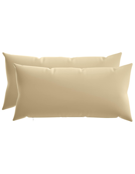 Federa 2 pcs HEERLEN Beige 40 x 80 cm Poliestere