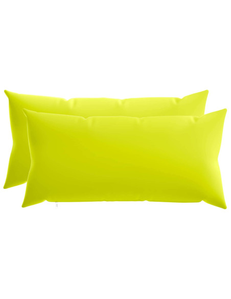 Federa 2 pcs HEERLEN Verde brillante. 40 x 80 cm Poliestere