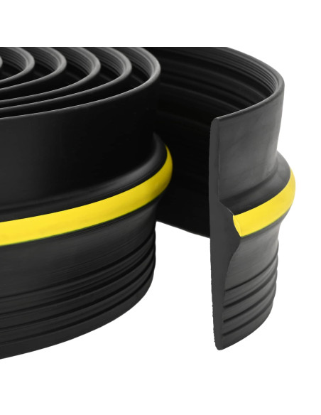 Guarnizione per pavimento del garage Nero e Giallo PVC