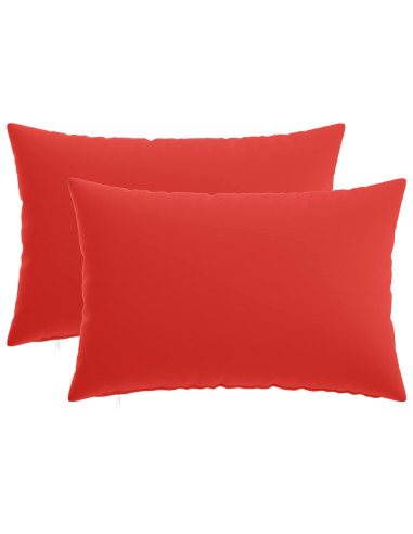 Federa 2 pcs HEERLEN Rosso 40 x 60 cm Poliestere