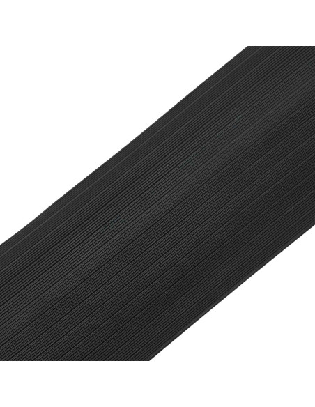 Guarnizione per pavimento del garage Nero 74 x 20 mm 6,5 m