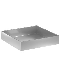 Vaso da giardino Argento 100 x 100 x 20 cm Acciaio zincato 2