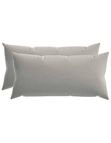 Federa 2 pcs HEERLEN Grigio 40 x 70 cm Poliestere