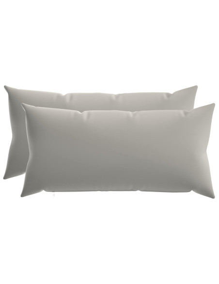 Federa 2 pcs HEERLEN Grigio 40 x 70 cm Poliestere
