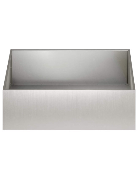 Vaso da giardino Argento 100 x 100 x 30 cm Acciaio Inox