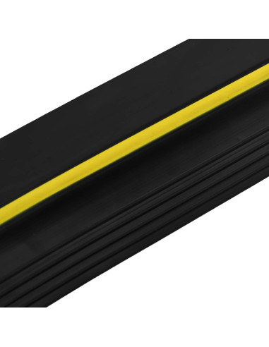Guarnizione per pavimento del garage Nero e Giallo PVC