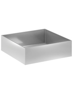 Vaso da giardino Argento 100 x 100 x 30 cm Acciaio zincato 2