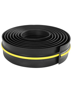 Guarnizione per pavimento del garage Nero e Giallo PVC 2