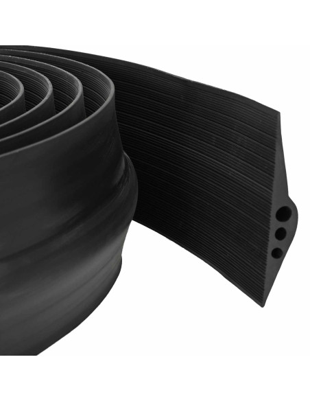 Guarnizione per pavimento del garage Nero 112 x 20 mm 12 m