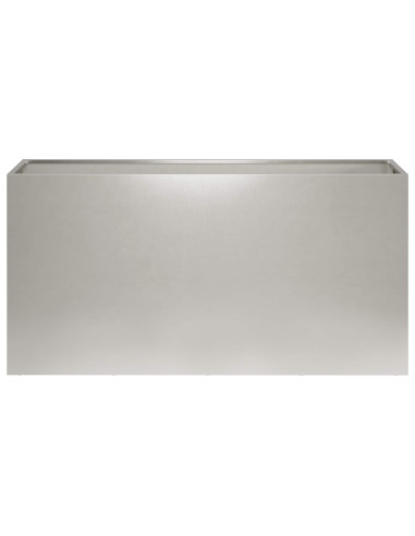 Vaso da giardino Argento 100 x 30 x 50 cm Acciaio Inox