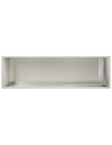 Vaso da giardino Argento 100 x 30 x 50 cm Acciaio Inox