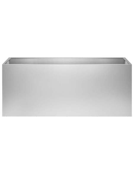 Vaso da giardino Argento 100 x 30 x 50 cm Acciaio zincato
