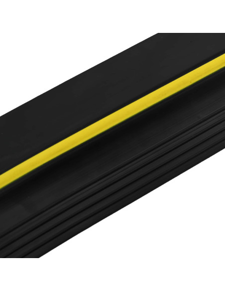 Guarnizione per pavimento del garage Nero e Giallo PVC