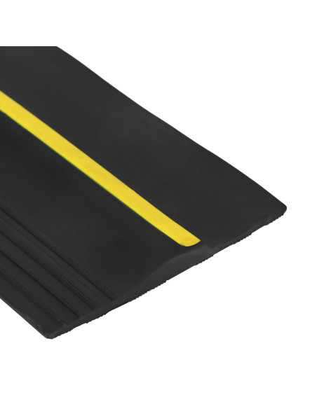 Guarnizione per pavimento del garage Nero e Giallo PVC