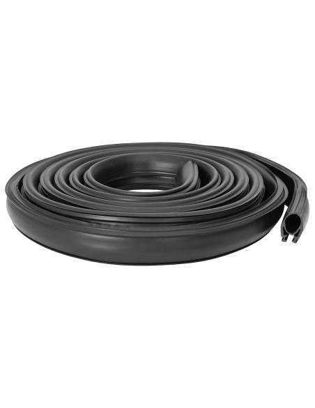 Sigillo Porta Garage Nero 41 x 33 mm 2,5 m PVC