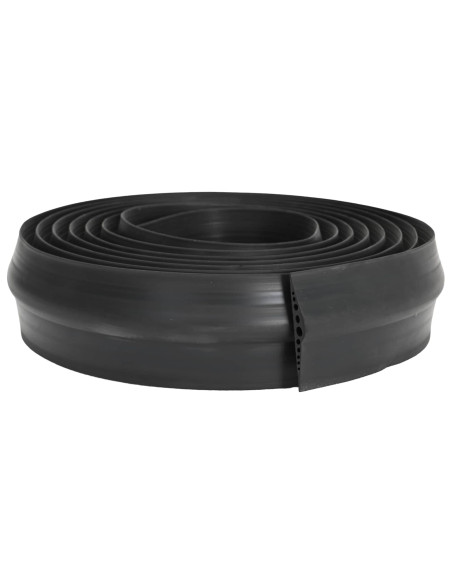 Guarnizione per pavimento del garage Nero 155 x 28 mm 2,5 m