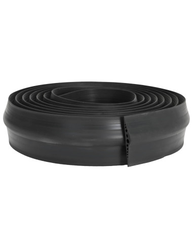 Guarnizione per pavimento del garage Nero 155 x 28 mm 12 m