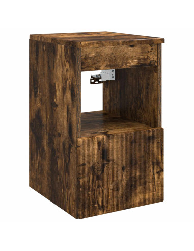 Set di mobili per il bagno 5 pz Rovere Fumo 33 x 34,5 x 160 cm