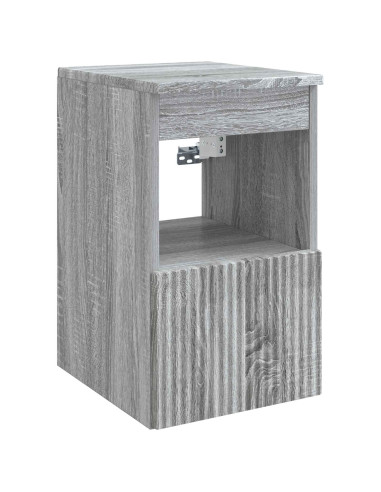 Set di mobili per il bagno 5 pz Sonoma grigio