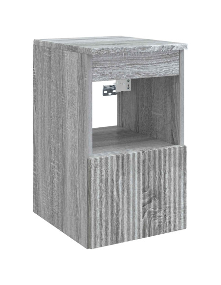 Set di mobili per il bagno 5 pz Sonoma grigio