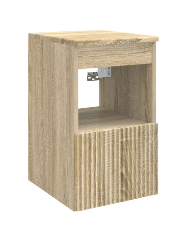 Set di mobili per il bagno 5 pz Rovere Sonoma