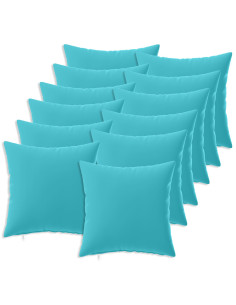 Federa 12 pcs HEERLEN Turchese 40 x 40 cm Poliestere