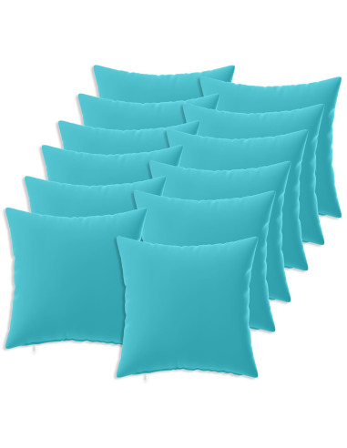 Federa 12 pcs HEERLEN Turchese 40 x 40 cm Poliestere
