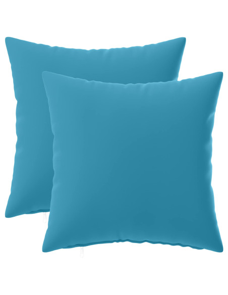 Federa 2 pcs HEERLEN Azzurro 40 x 40 cm Poliestere
