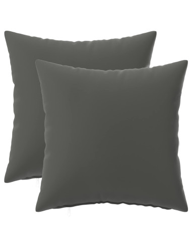 Federa 2 pcs HEERLEN Antracite 40 x 40 cm Poliestere