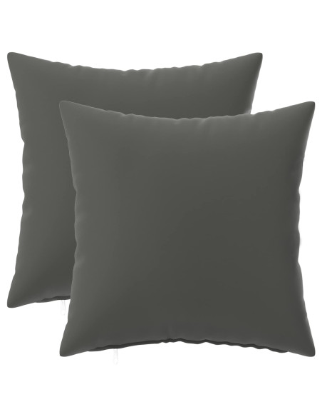 Federa 2 pcs HEERLEN Antracite 40 x 40 cm Poliestere