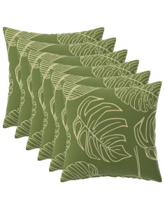 Federa 6 pcs HEERLEN Design a foglia 40 x 40 cm Poliestere