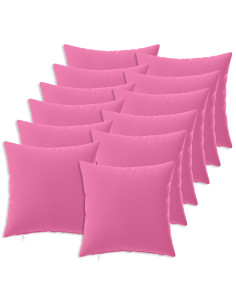 Federa 12 pcs HEERLEN Rosa 40 x 40 cm Poliestere