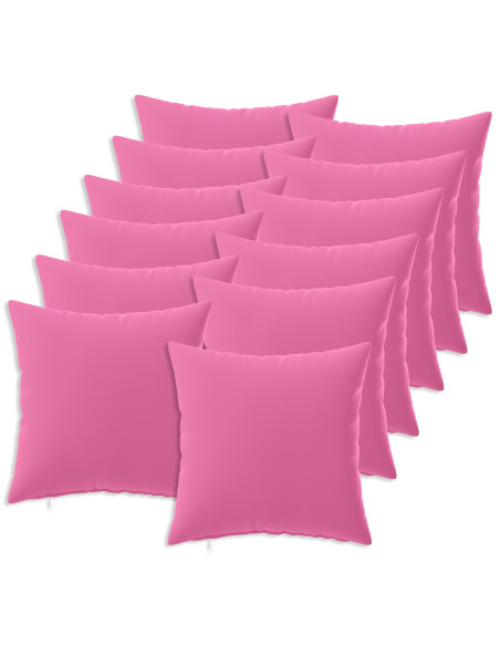 Federa 12 pcs HEERLEN Rosa 40 x 40 cm Poliestere